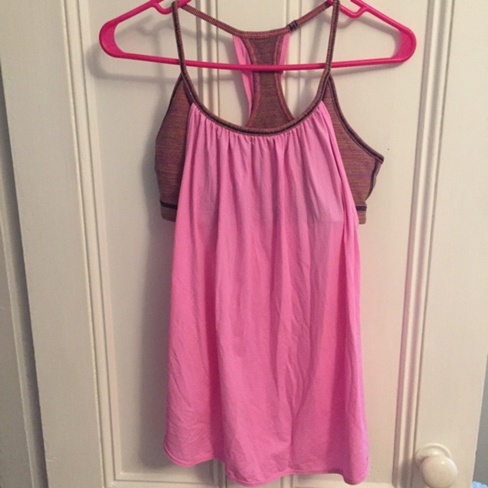 Lululemon Pink No Limits Tank